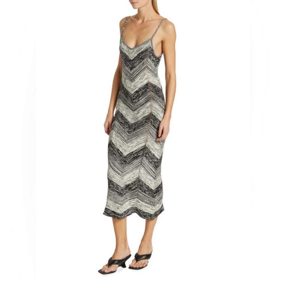 Proenza Schouler Black and White Midi Dress